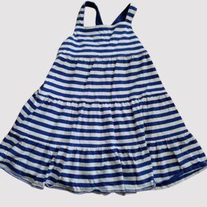 * CHAPS Blue and White Striped Sundress Girls Size 4 4T